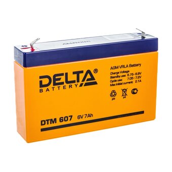  Батарея Delta DTM 607 (6V, 7Ah) 