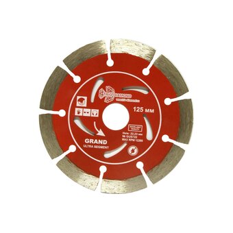 Диск алмазный отрезной TRIO-DIAMOND Grand hot press GUS722 125x22,23 