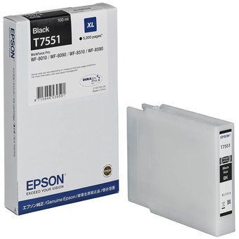  Картридж Epson повышенной емкости (5k) Черный C13T755140 