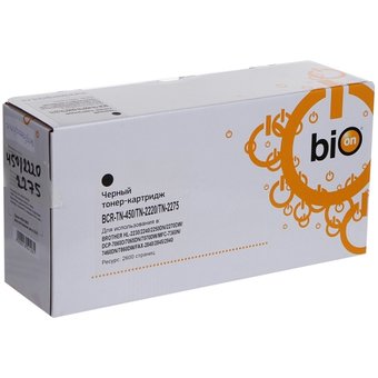  Картридж Bion TN-450/2220/TN-2275 для Brother HL 2240/2250/2270/2130;MFC 7360/7460/7860/7060, 2600 стр 