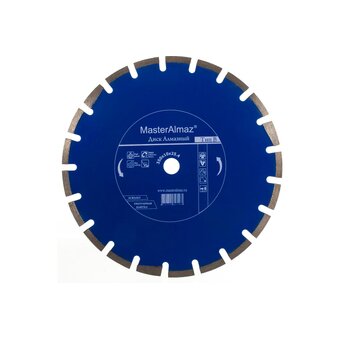  Диск алмазный по асфальту и плитке МастерАлмаз Standard Тип В 10501445 350х10х25.4 