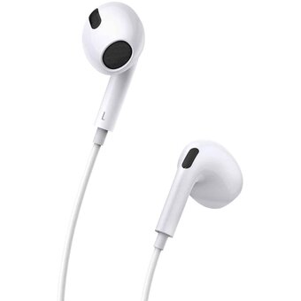  Наушники Baseus Encok H17 (NGCR020002) 3.5mm lateral in-ear Wired Earphone White 