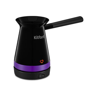  Кофеварка-турка Kitfort КТ-7184 черный/фиолетовый 