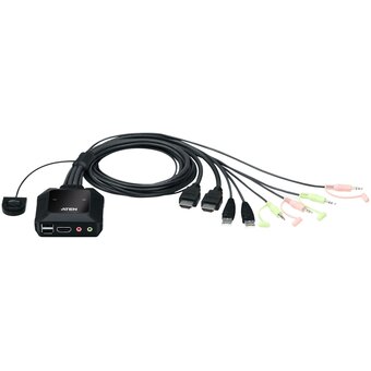  KVM-переключатель Aten CS22H-AT 2-Port USB 4K HDMI Cable KVM Switch 