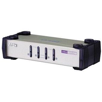  KVM-переключатель Aten CS84U-AT 4-портовый 1 user HDB15(SVGA Female)+KBD(PS/2)+Mouse(PS/2) KVM-порты SPHD18(Female) 