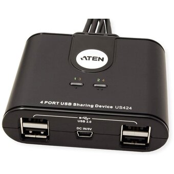  KVM-переключатель электронный Aten US424-AT 4 Port USB Sharing Device 