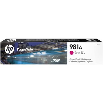  Картридж HP 981A J3M69A пурпурный для HP Color PageWide Ent Flow MFP 586, 566 6000 стр 