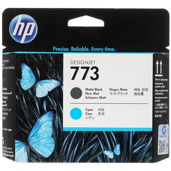  Картридж струйный HP 773 C1Q20A черный матовый/голубой печатающая головка для HP DJ Z6600 