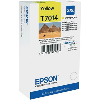  Струйный картридж Epson C13T70144010 WP 4000/4500 Series Ink XXL Cartridge Yellow 3.4k 