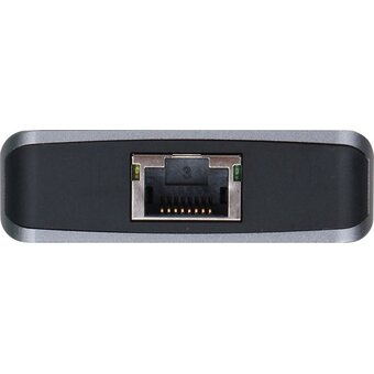  USB-концентратор Vcom CU4706 TypeC -- 2HDMI+DP 4K*60Hz+3USB3.0+TC+USB2.0+RJ45+SD+TF+PD+audio+TCадаптер 