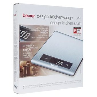  Весы кухонные Beurer KS51 серебристый 