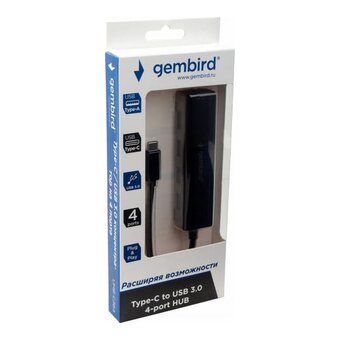  Концентратор Gembird UHB-C364 USB 3.0 4 порта Type-C 
