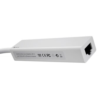  Хаб Greenconnect GCR-AP03 USB 2.0 Хаб на 3 порта+10/100Mbps Ethernet Network 