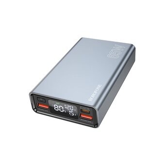  Аккумулятор внешний резервный BOROFONE BJ40 Happy way 65W (15000mAh) (серый) 