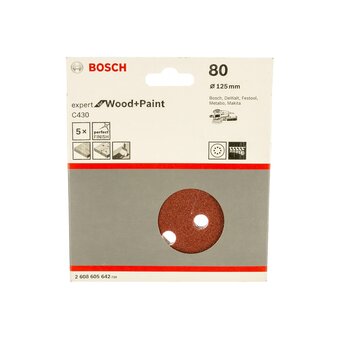  Шлифовальный круг Bosch M480 Best 2.608.621.158 for Wood and Paint 125мм 