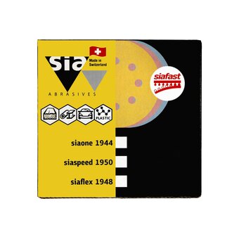  Шлифовальный круг на липучке Sia Abrasives Siaflex 1948 sf50-125-8-080 