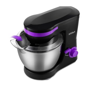  Миксер планетарный Kitfort КТ-3044-1 черный/фиолетовый 