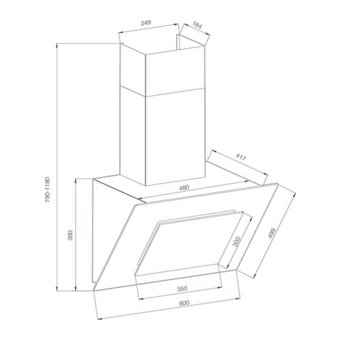  Вытяжка Graude DHK 60.0EL 