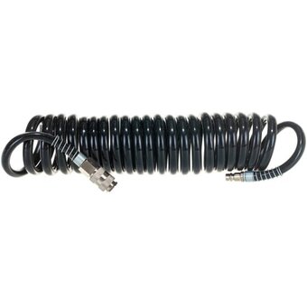  Шланг полиуретановый спиральный с быстросъемными соединениями Pegas pneumatic 4925 8 -12мм 