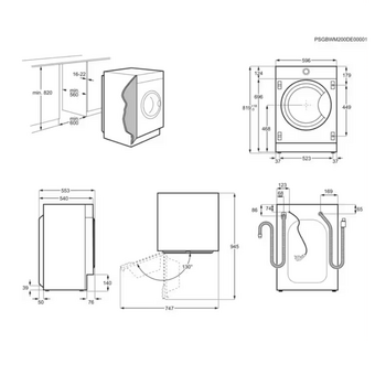  Встраиваемая стиральная машина Electrolux EW8F348SCI 