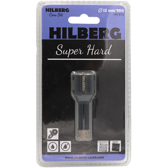  Коронка алмазная Hilberg Super Hard HH612 M14 12 мм 