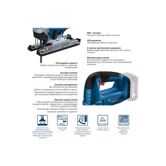  Лобзик Bosch GST 185-LI Соло 06015B3021 