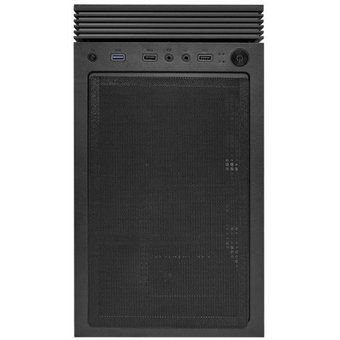  Корпус ExeGate EX289022RUS Miditower i3 MATRIX (ATX, без БП, 2*USB+1*USB3.0, HD аудио, черный, 2 вент. 18см с RGB подсветкой) 