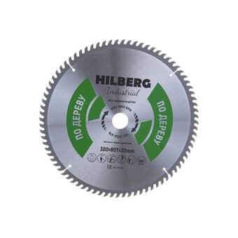  Диск пильный Hilberg Industrial Дерево HW302 300x30x80Т 
