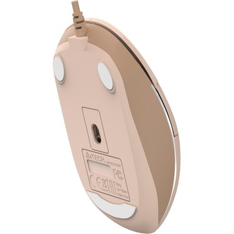  Мышь A4Tech Fstyler FM26 (FM26 USB (Cafe Latte)) бежевый/коричневый оптическая 2000dpi 