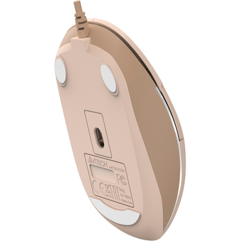  Мышь A4Tech Fstyler FM26S (FM26S USB (Cafe Latte)) бежевый/коричневый оптическая 2000dpi 