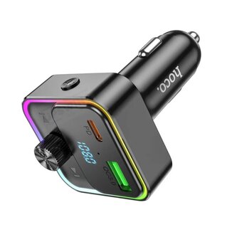  АЗУ Bluetooth FM Трансмиттер HOCO E81 Fantasy PD30W+QC3.0 (черный) 