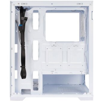  Корпус 1STPLAYER Miku Mi7 White (Mi7-WH-2F1R-W-1F1-W) / ATX / 3x120mm LED fans 