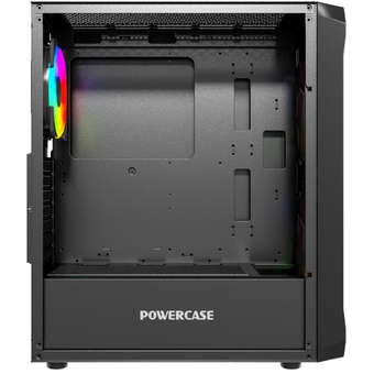  Корпус Powercase Mistral Edge SE (CMSEB-A3), Tempered Glass, 2x 140mm ARGB PWM+1х 120mm ARGB PWM, чёрный, ATX 