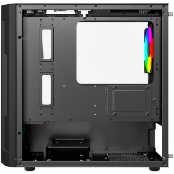  Корпус Powercase Mistral Micro D3B ARGB (CMMDB-A3), Tempered Glass, 2x 140mm ARGB PWM+1x 120mm ARGB PWM, чёрный, mATX 