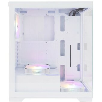  Корпус 1STPLAYER Miku Mi7 White (Mi7-WH-2F1R-W-1F1-W) / ATX / 3x120mm LED fans 