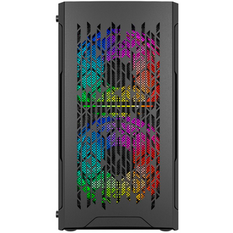  Корпус Powercase Mistral Micro D3B ARGB (CMMDB-A3), Tempered Glass, 2x 140mm ARGB PWM+1x 120mm ARGB PWM, чёрный, mATX 