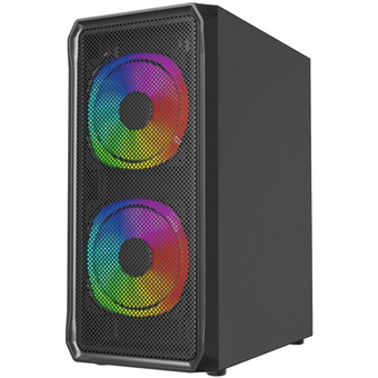  Корпус Powercase Mistral Edge SE (CMSEB-A3), Tempered Glass, 2x 140mm ARGB PWM+1х 120mm ARGB PWM, чёрный, ATX 