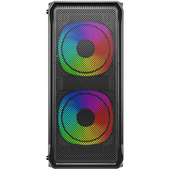  Корпус Powercase Mistral Edge SE (CMSEB-A3), Tempered Glass, 2x 140mm ARGB PWM+1х 120mm ARGB PWM, чёрный, ATX 