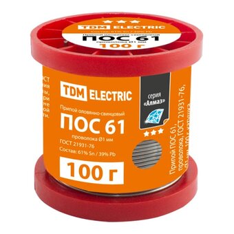  Припой проволока TDM ПОС 61 SQ1025-0313 