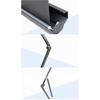  Экран SAKURA SCPSF-177x100 Floor Stand Screen 16:9 портативный напольный рулонный черный 80' 