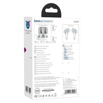  УЦ Наушники bluetooth HOCO ES34 Pleasure, white (ПУ) 