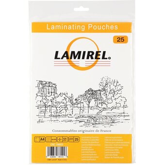  Пленка для ламинирования Fellowes Lamirel LA-78802 216x303мм 125мкм A4 25шт глянцевая 