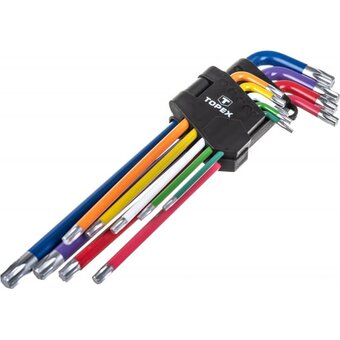  Набор ключей Torx TOPEX 35D969 (15740985) T10-T50 мм, 9 шт. 