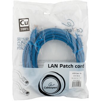  Патч-корд Cablexpert PP10-5M/B синий 