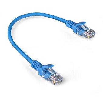  Патч-корд Exegate UTP-RJ45-RJ45-5e-0,3M-LSZH-BL (EX286371RUS) синий 