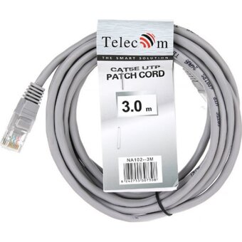  Патч-корд Telecom NA102 Grey 3.0M серый (6242755307308) 