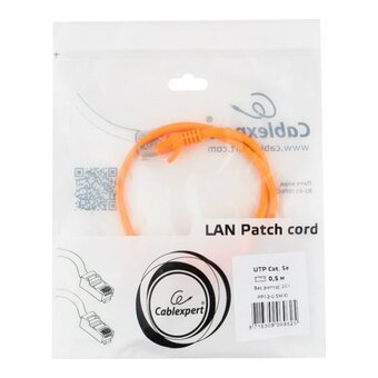  Патч-корд Cablexpert PP12-0.5M/O оранжевый 