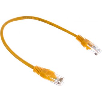  Патч-корд Cablexpert PP10-0.25M/Y желтый 