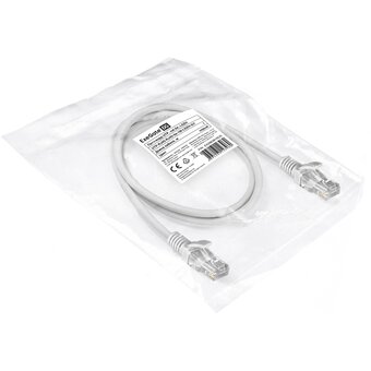  Патч-корд Exegate UTP-RJ45-RJ45-5e-1M-LSZH-GY (EX286381RUS) серый 