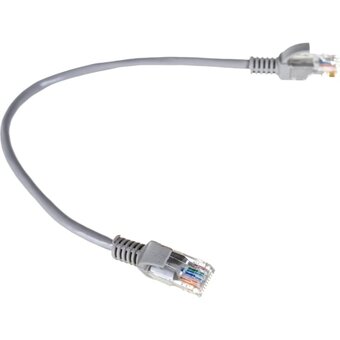  Патч-корд Exegate UTP-RJ45-RJ45-5e-0,3M-GY (EX258663RUS) серый 